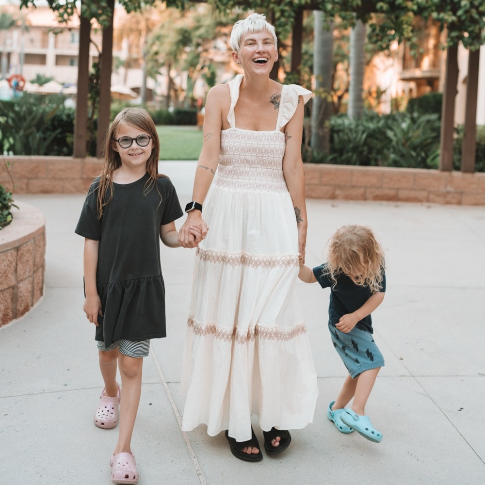 Madewell ruffle sleeve sundress sz XXS